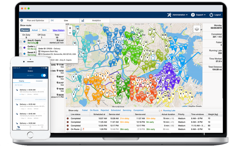 Exemple de logiciel de géolocalisation GPS Solutions Services